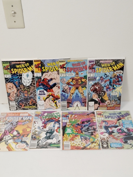 Marvel Other - 8 Marvel Web of Spider-Man Comic Set -issues 17,55,57,60,65,74,79,81
